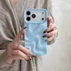 Funda de Color Macarrón con Ondas de Agua Tridimensionales para iPhone 18 Pro Max, Funda Suave Apple 17, 16/15