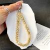 Cadena para Teléfono Móvil de Cristal Lujo Ligero Ins Celebridad de Internet Funda para Teléfono Móvil con Pedrería Correa Colgante para Llaves CDD Colgante Accesorios Colgantes para Bolso de Cámara Mujeres