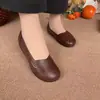 Mocasines sin cordones para mujer para madres, colección otoño 2026, suela blanda, antideslizantes, cómodos para mediana edad y personas mayores, zapatos planos