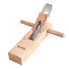 Cepillo de Chaflanar de Carpintero Antiguo con Profundidad Ajustable, Cepillo de Mano con Cuchilla Biseladora de 45 Grados y Función de Chaflanado Multiangular
