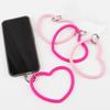 Venta Caliente Transfronteriza Amor Pulsera de Silicona Teléfono Móvil Colgante Anti-pérdida Llavero Cordón Resistente a Caídas Mochila Colgante en Forma de Corazón