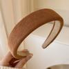 Diadema retro elegante para mujer, banda para el cabello para lavado facial de otoño e invierno, combina con todo, nueva diadema de alta calidad de 2024 para la parte superior del cabello.