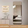Espelho Autoadesivo de Parede Doméstico Espelho de Parede de Alta Definição Acessório de Espelho Espelho de Corpo Inteiro para Vestir Quarto de Meninas Espelho Acrílico Macio