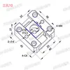 Asiento Superior Inclinado Accesorios Universales para Molde Deslizante Sczn Scks Asiento Deslizante de Tres-Cinco Agujeros Asiento Deslizante Latón Incrustado con Grafito