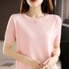 Temperamento mãe verão manga curta top roupas femininas moda gelo seda pequena camisa feminina dia das mães roupas femininas de meia-idade estilo estrangeiro