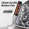 Marcadores Acrílicos de Gran Capacidad de 15 mm Que Se Pueden Superponer para Pintura Mural Graffiti, Bolígrafos Acrílicos Grandes Resistentes al Desvanecimiento y al Agua
