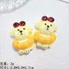 Novo Produto Cachorrinho Fofo Artificial Acessórios de Resina DIY Criativo Feito à Mão Grampo de Cabelo Elástico de Cabelo Pingente Material para Joias
