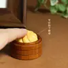 Colgante de tetera de palo de rosa natural Juguete para aliviar el estrés Llavero estilo chino vintage Pieza artesanal para sostener en la mano