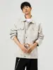 Chamarra casual estilo camisa retro americana tie-dye con cuello múltiple para hombre, prenda exterior casual de moda para primavera