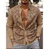 Nova Camisa Masculina de Manga Longa com Estampa 3D Outono 2026 Primavera e Outono Shopee AliExpress Moda Transfronteiriça Tendência Top