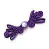Botón de cierre de mariposa de cuatro agujeros con cuenta de jade para traje Tang, Hanfu, cheongsam, vestido de estilo chino, botón decorativo tejido a mano de tendencia nacional