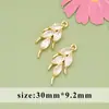 Promoção Quente de Primavera e Verão Banhado a Cobre Ouro Real Microincrustado Zircônia Concha Espiga de Trigo Nuvem Anel Pingente DIY Colar Pulseira Pingente
