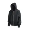 Sudadera con capucha y cremallera de manga larga a rayas de color liso, tendencia nacional, para hombre y mujer, nueva para primavera y otoño de 2026