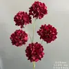 Casamento Estilo Chinês Estilo Vermelho Decoração de Guia de Estrada Arranjo de Flores Artificiais Flor de Teto Cerimônia de Noivado Arranjo de Banquete Arte com Flores Artificiais de Casamento