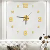 Reloj Luminoso Reloj Creativo Reloj de Pared Minimalista Montado en Pared Sin Taladro Sala de Estar Dormitorio del Hogar Pegatina de Pared Reloj Silencioso