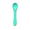 Cuchara de silicona para niños, tenedor de entrenamiento para aprender a comer, cuchara para lamer pasta de arroz, tenedor, cuchara de comida complementaria para niños en stock