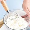 Manivela de Carvalho Manual Mixer de Ovos e Farinha Suprimentos de Panificação Completo Pó e Massa Haste de Mistura de Aço Inoxidável