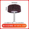 Esponja de aço importada com cabo aço inoxidável metal superfície de madeira roda de polimento para desenho roda de nylon para rebarbar cabeça de retificação