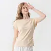Huaye 100% Seda de Morera Cuello Redondo Sin Mangas Verano para Mujer Tejido de Punto Doble Cara Retorcido de Seda Chaleco Base Adelgazante
