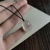 Colgante de Patita de Gato de Calcedonia Blanca Tipo Hielo Natural Ágata Blanca Brasileña Huella de Pata de Oso Linda Colgante de Jade para Niños Accesorio