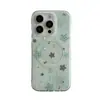Funda para Teléfono Móvil Ins Verde Menta Estrella con Soporte Magnético para 18Promax Adecuada para Apple 16Pro Magnética de Doble Capa 17Pm