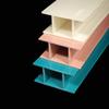 Tira ranurada de plástico multicolor de doble cara Perfil extruido de PVC Tipo H Procesamiento a presión Sellado de borde personalizado para puertas y ventanas Material duro