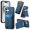 Adecuado para iPhone 82% de descuento Soporte Plegable Portatarjetas, Apple 17Pro Almacenamiento de Tarjetas, Funda Multifuncional Anticaídas de Cuero Liso 16P