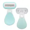 Empaquetado individualmente + certificado de calidad1 pieza de rasuradora manual para niñas con envío gratuito para venta al por menor instantánea
