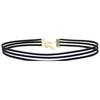 Gargantilla de cadena de clavícula de encaje Cyber Celebrant negra, gargantilla gótica de encaje, traje de cadena de clavícula para mujer, mecanizable