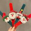 Navidad círculo pop pequeño regalo decoración mayoreo pulsera de asta de felpa regalo navideño niños círculo de aplausos mujeres