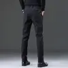 Pantalones Casuales Nuevos de Otoño Transfronterizos para Hombre Sueltos Elásticos de Primavera y Otoño Modernos Rectos de Negocios Lujo Ligero Largos de Otoño
