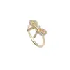 Anillo de Lujo Ligero con Lazo para Mujer, Diseño de Nicho de Verano, Estilo Minimalista de Moda, Anillo Abierto de Dedo Índice Moderno y Único