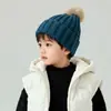 Chapéus Infantis, Chapéus de Lã, Chapéus de Tricô para Meninos e Meninas Outono e Inverno, Chapéus Quentes, Bolas de Pelo Fofas, Suéteres de Bebê, Proteção para Orelhas