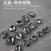 Paquete Completo al por Mayor 360 Arte para Uñas Gris Transparente Negro Transparente Diamante Accesorios Oscuros Super Brillantes Corazón Torcido Corazón de Amor Cuadrado Gordo Accesorios para Uñas Diamante