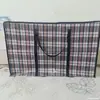 Bolsa Impermeável para Colcha Bolsa para Mudança Bolsa de Embalagem Portátil Armazenamento Mala de Viagem à Prova de Umidade à Prova de Poeira Bolsa Tecida Bolsa de Pele de Cobra