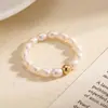 Anillo de Perla Real de Agua Dulce Natural para Mujer, Lujo Ligero, Gama Alta, Diseño Original de Nicho, Joyería Retro Francesa para el Trabajo para Mujer