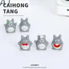 Micro-Paisaje Textura de Dibujos Animados Totoro Adornos Lindos Accesorios para Joyería DIY Manualidad de Resina Adornos de Escritorio para Coche