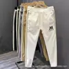 Pantalones Cortos Finos de Verano para Hombre, Pantalones Jogger Versátiles, Corte Ajustado Estilo Coreano, Elegantes Pantalones Casuales Ajustados, Pantalones Deportivos de Raya