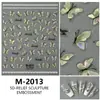 Nuevas Calcomanías para Uñas de Mariposa, Accesorios Decorativos Suaves y Portátiles, Calcomanías 3D en Relieve, Calcomanías para Uñas de Concha, Tridimensional