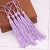 Materiales para lazo hecho a mano DIY colgante de borla flecos pequeño nudo chino cuerda para colgar materiales para accesorios de cabello estilo japonés