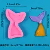 Molde de Silicona Líquida para Pastel de Sirena Serie Oceánica Cola de Pez Grande y Pequeña Molde para Decoración de Repostería Concha Caracola