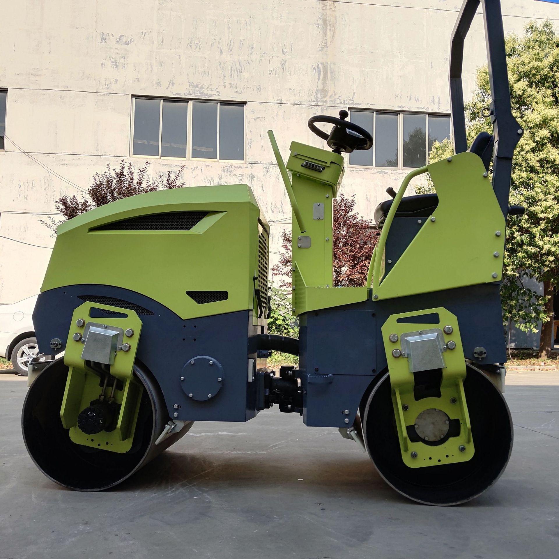 自行座驾式压路机 1吨2T3吨小型压道碾 液压系统好的振动压实机械