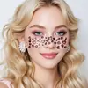 Pegatinas Faciales de Maquillaje con Estampado de Leopardo Nuevo y Colorido Transfronterizas Personalidad Sexy Estampado de Leopardo Colorido Pegatinas Faciales para Eventos Festivos