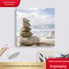 Pintura decorativa de parede de fundo de sofá mural de paisagem de pedra minimalista moderno pintura de parede de sala de estar pintura a óleo pintura de parede de fundo 61