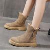 Botas de Nieve Populares para Mujer 2025 Nueva Moda de Invierno Cálidas con Forro Polar Integrado Botas Gruesas Zapatos de Algodón Antideslizantes