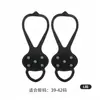 Crampones de 5 puntas venta directa cubrezapatos reflectantes para exteriores púas antideslizantes para escalar nieve garras de nieve para montañismo equipo simple engrosado para senderismo