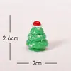 Enfeites de Árvore de Natal Transfronteiriços Resina Artesanato DIY Decorações Pequenos Acessórios Vagem de Feijão Resina Enfeites da Moda