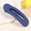 Presilha Grande de Bico de Pato Fosca em Cores Doces, Elegante e Simples, Versátil para Penteados na Nuca, Franja e Cabelo Solto