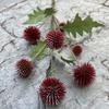 Simulación verde de una pequeña bola de cebolla, nueva bola de cebolla verde de 7 piezas, bola blanca y roja, decoración de paisaje suave para bodas, lote de flores falsas.