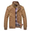 Comercio exterior Primavera y Otoño nuevo cortavientos deportivo para hombre chaqueta para hombre talla grande chaqueta para hombre de mediana edad y anciano LZADA